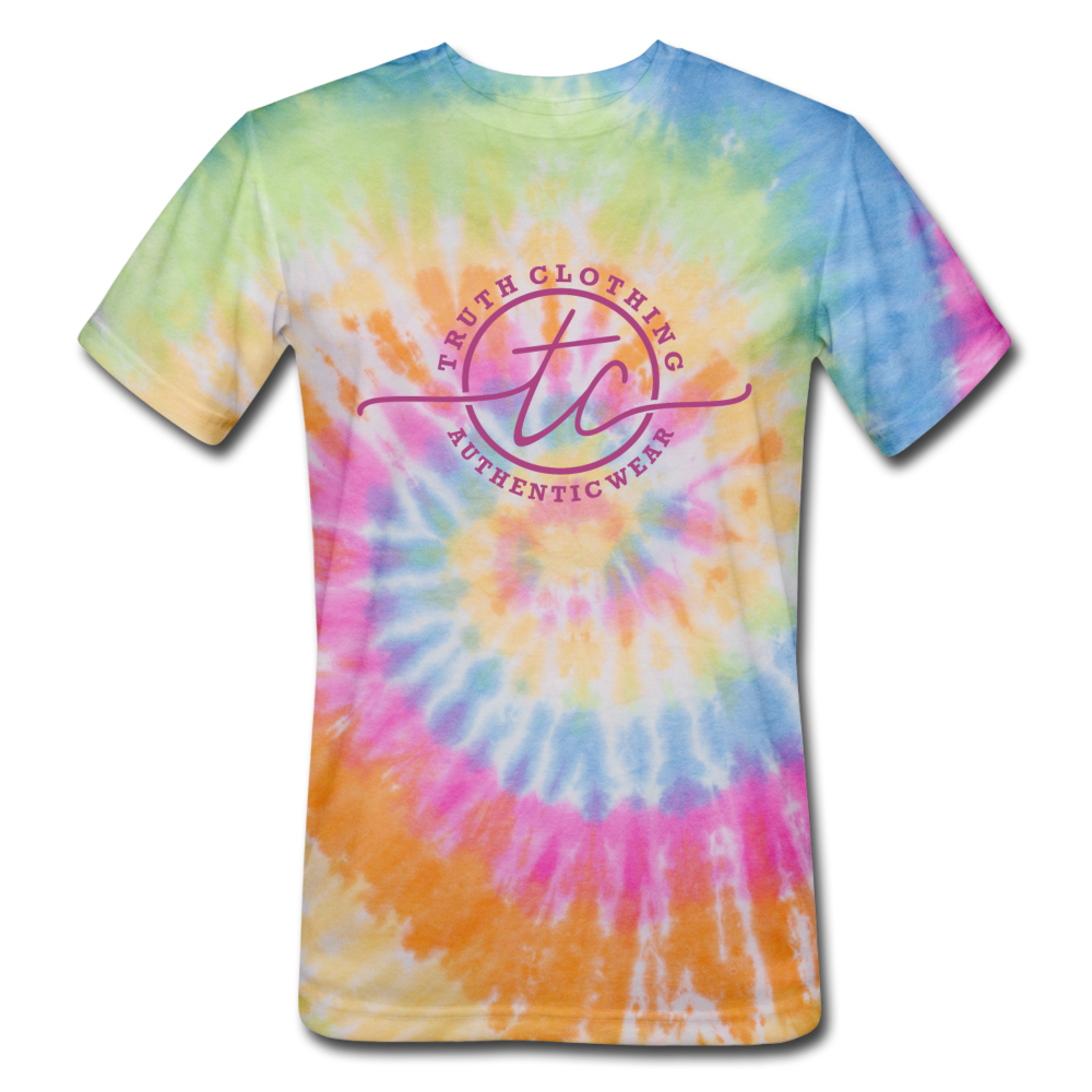 Women's TC Logo Multicolored Tie Dye T-Shirt - rainbow