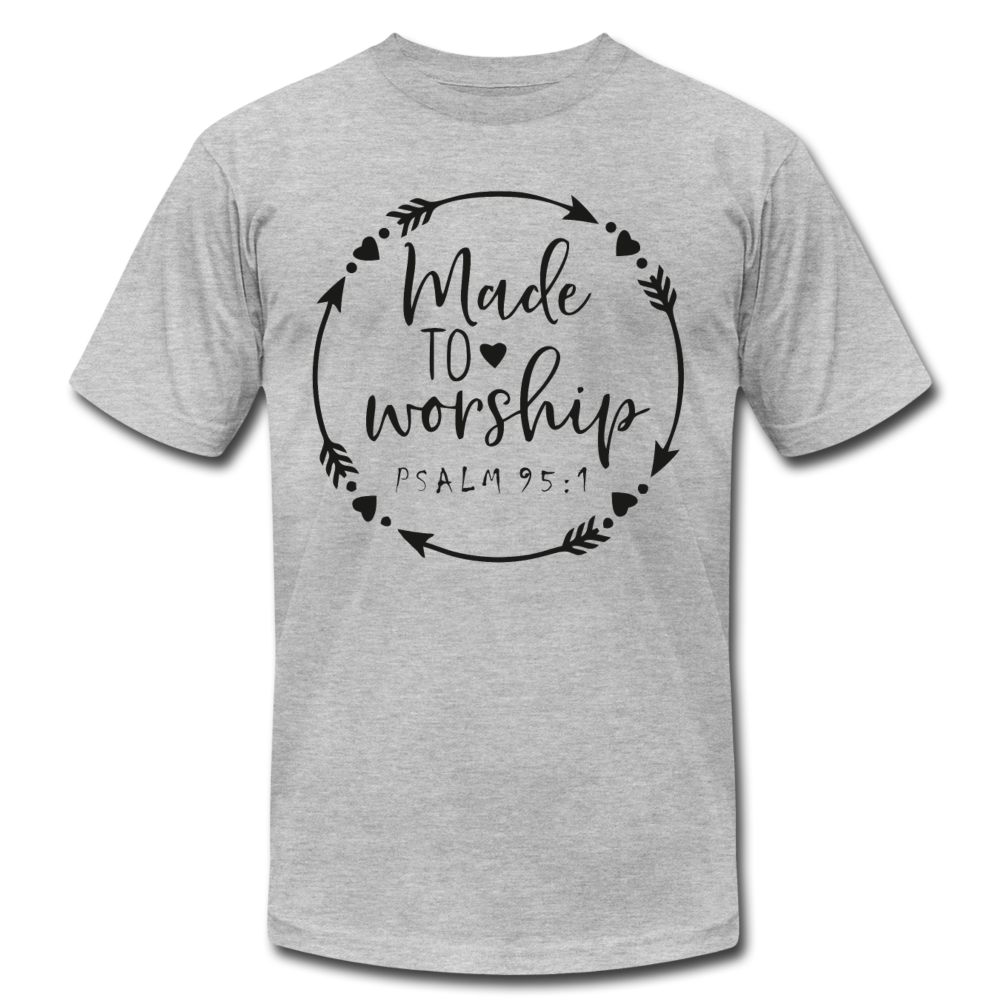 Women's Made To Worship T-Shirt - heather gray