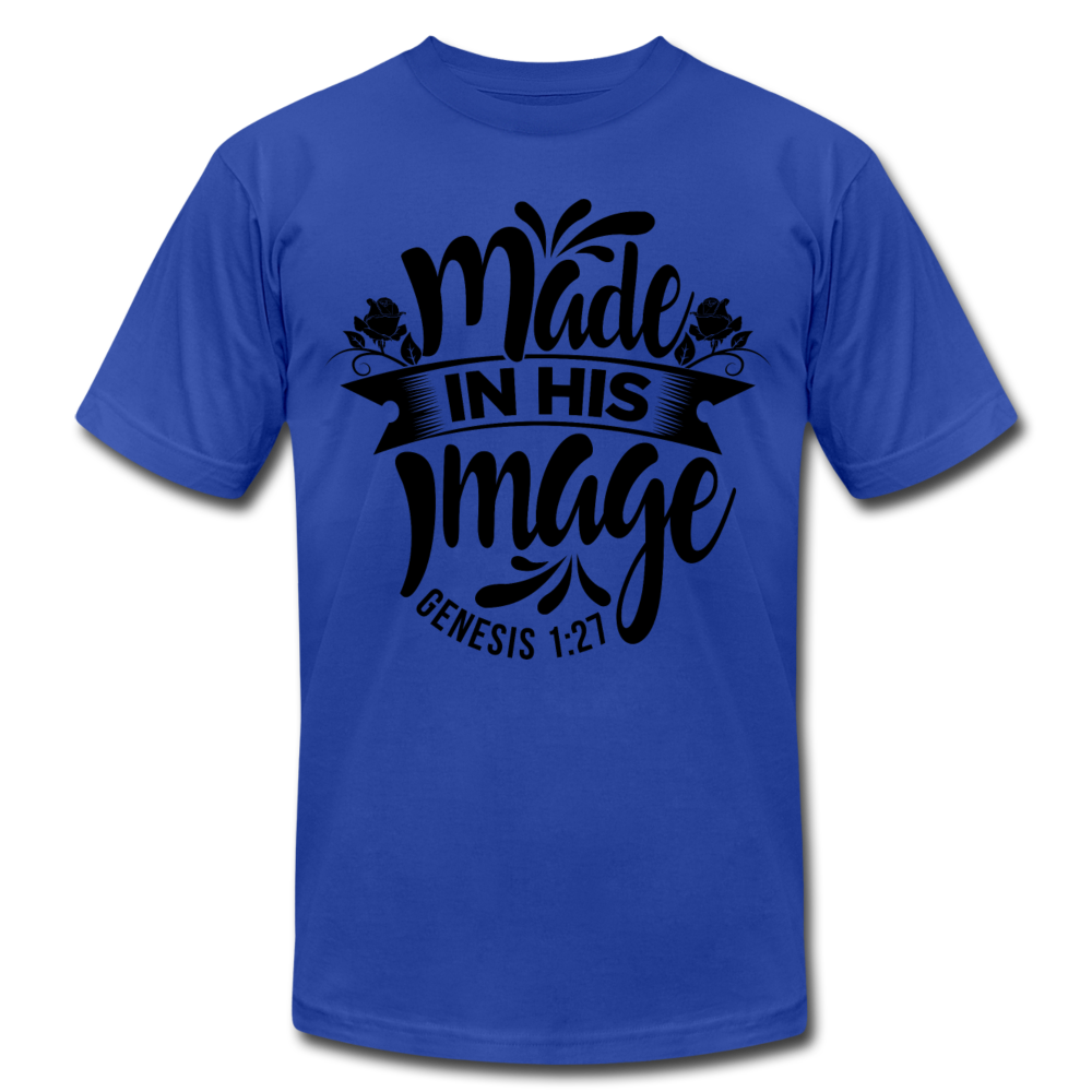 Women's Made In His Image T-Shirt - royal blue