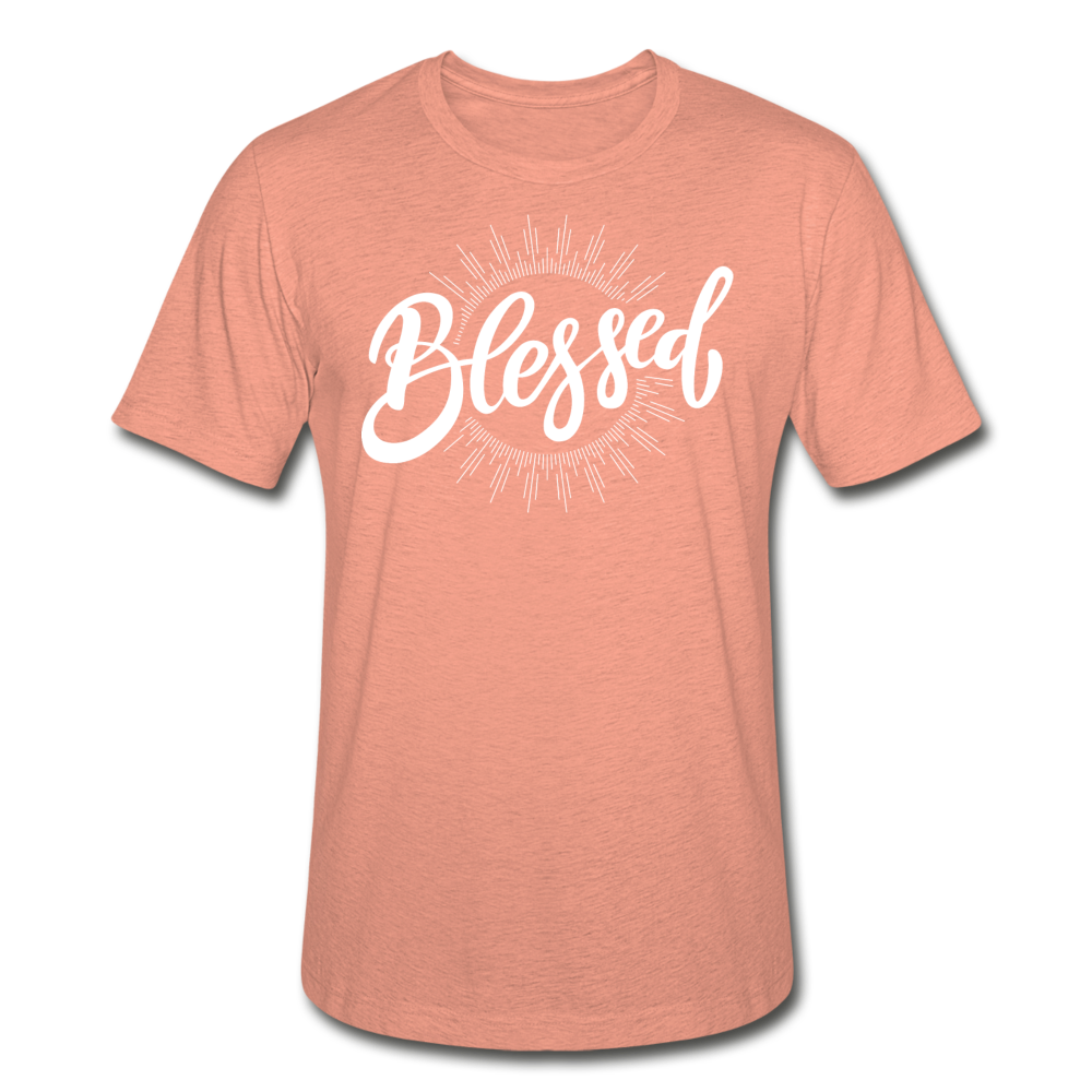 Women's Blessed T-Shirt - heather prism sunset