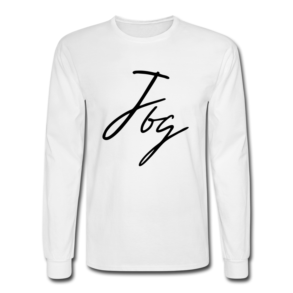 Unisex Joy Long Sleeve T-Shirt - white