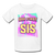 Girl's God First Sis T-Shirt - white