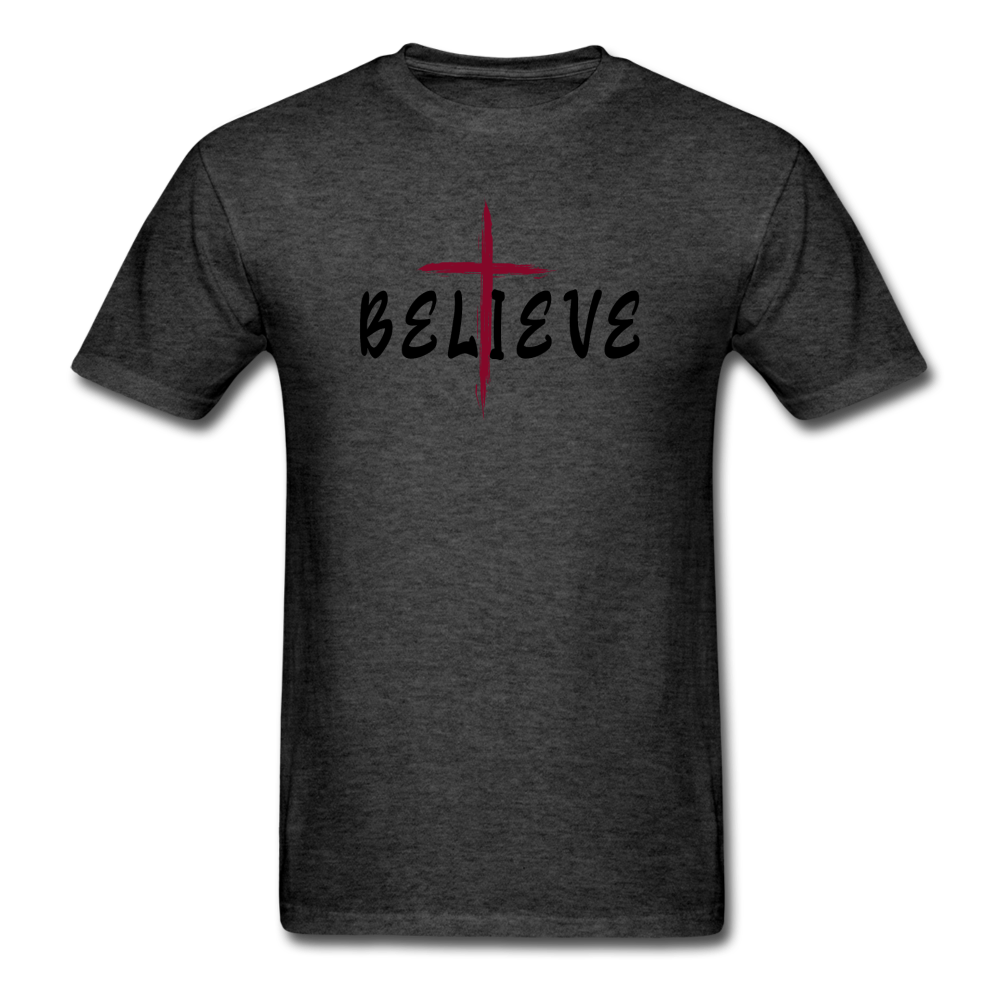 Men's Believe T-Shirt - heather black