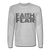 Men's Faith Over Fear Long Sleeve T-Shirt - heather gray