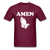 Unisex Amen T-Shirt - burgundy