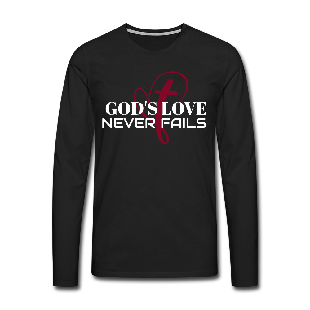 Women's God's Love Long Sleeve T-Shirt - black