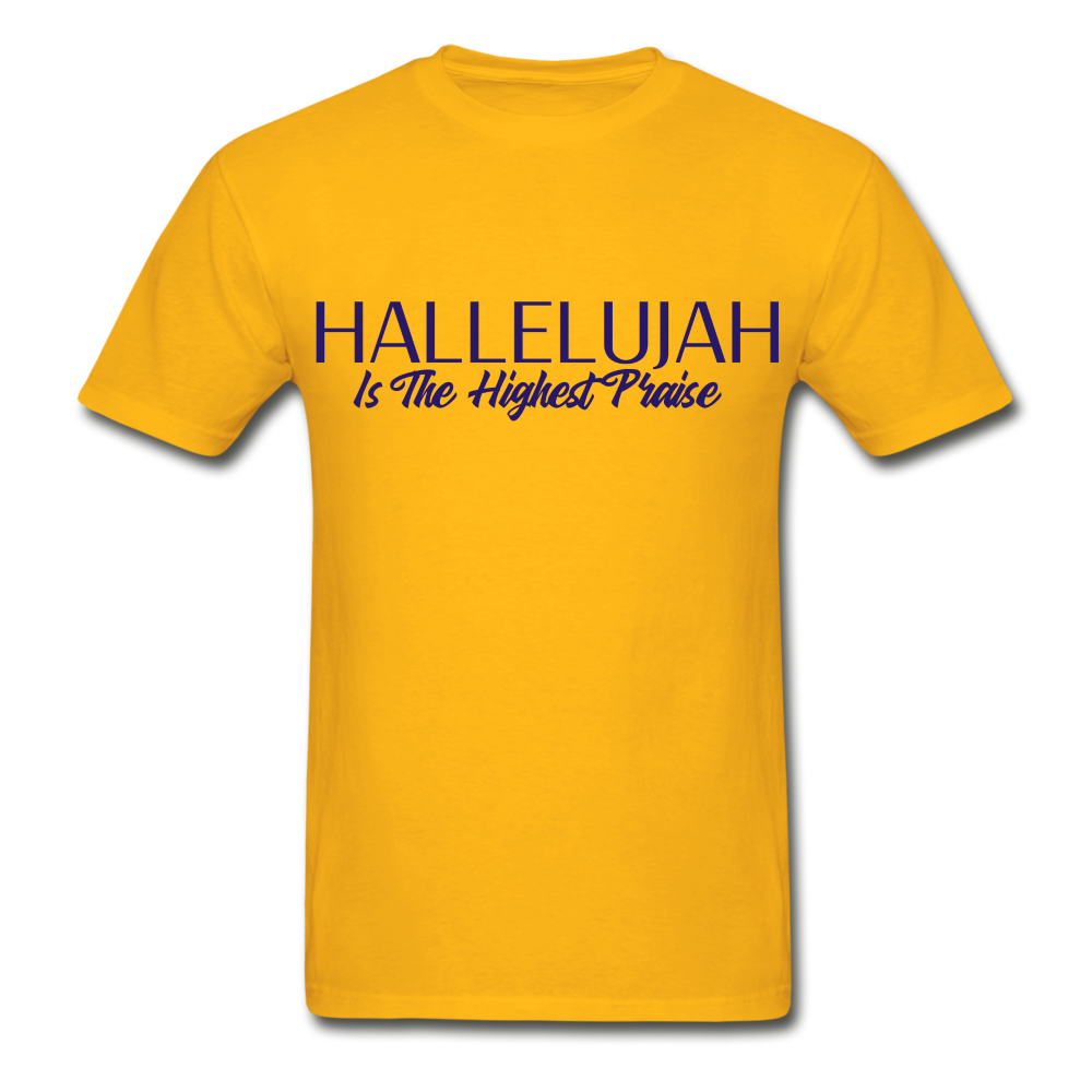 Unisex Hallelujah T-Shirt - gold