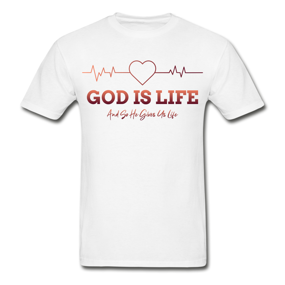 God Is Life T-Shirt - white