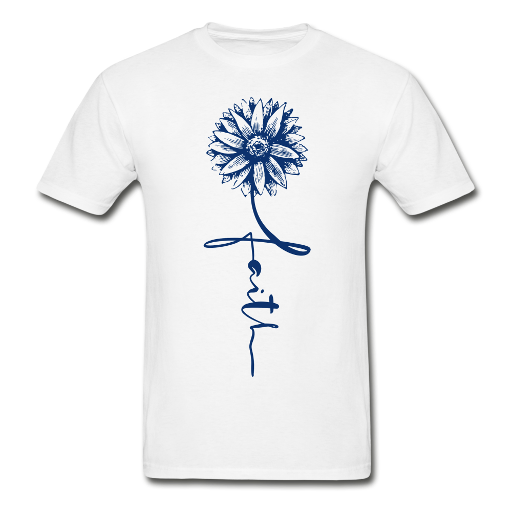 Women's Faith Flower T-Shirt - white