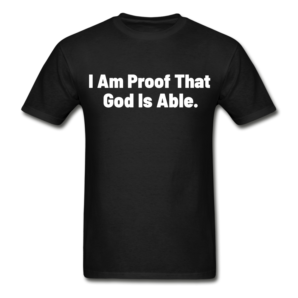 Unisex God Is Able T-Shirt - black